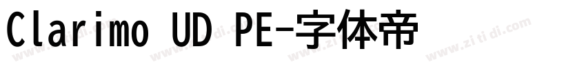 Clarimo UD PE字体转换